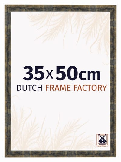 Fotolijst 35x50 cm - MDF - Blauw Goud Gemeleerd - Praag