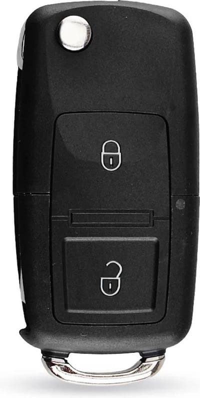 XEOD Autosleutelbehuizing - sleutelbehuizing auto - sleutel - Autosleutel / 2-Knops geschikt voor Volkswagen