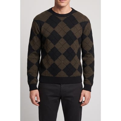 The Kooples Pull Details Destroy Green Navy Maat: M | Sweaters Outlet | Heren | Bruin