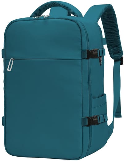 Dailygoods- Handbagage Rugzak 40x30x20 - Laptopvak - Voor Dames/Heren - Lichtgewicht - Klassiek - Blauw - Reistas