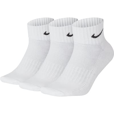Nike Value Cotton Cushion Quarter  Sportsokken - Maat 42 - Unisex - wit/zwart Maat 42-46