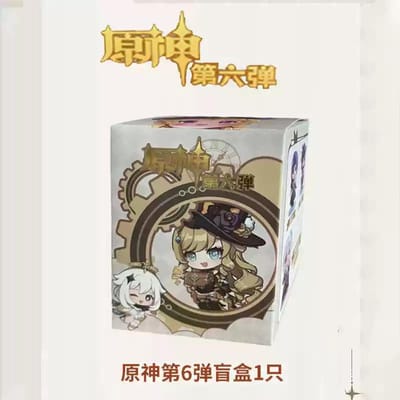 Nieuwe Genshin Impact Generatie 6 Blind Box Spel Perifere Personages Tafeldecoraties Kinderen'S Speelgoed Mysterieus Verrassingscadeau gray