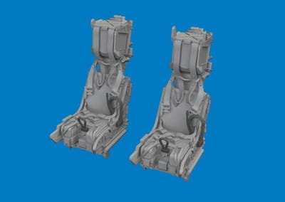 Eduard Modelbouwpakket - 672456 PRINT - Schietstoelen voor Grumman F-14D Tomcat - Resin onderdeel - 1:72 - Modelbouw