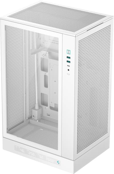 DeepCool CH270 WH - Mini Tower Behuizing - Micro-ATX & Mini-ITX - USB-C Gen2 - Modern Design - Wit