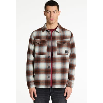 CHASIN Stryke Bolt Shirt Long Sleeve Cabernet Maat: M | Casual Overhemden Outlet | Heren | Blauw
