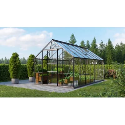 Vitavia Tuinkas Meridian 1 11500 - Veiligheidsglas 3mm - Zwart - 257x445x232cm