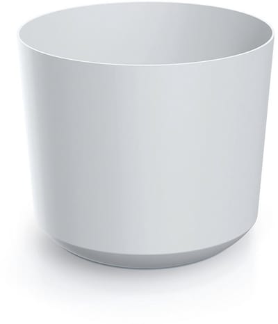 Bloempot 20 x 18 cm - Plantenpot 4.6L - Kunststof Planten Pot - voor Binnen en Buiten - Wit