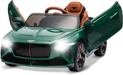 Bentley - Officiële Licentie - Elektrische Kinderauto 12V -Met Afstandsbediening - 3 tot 8 jaar - Groen