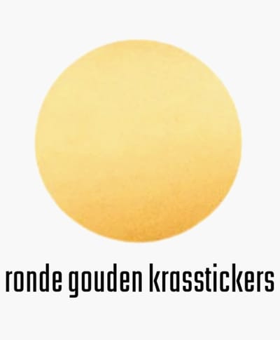 30 krasstickers GOUD
