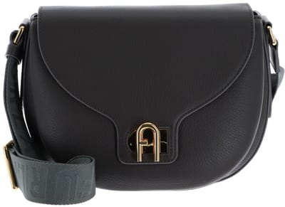 FURLA Leren schoudertas Lotus Crossbody Bag Urban Gray + Toni Urban Gray donkergrijs
