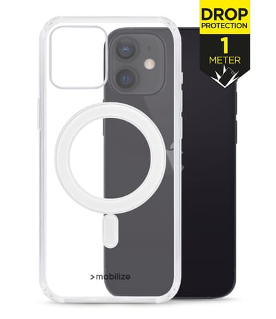 Mobilize - iPhone 12 Hoesje - Magnetisch Draadloos Oplaadhoesje Compatible Naked Protection Case Transparant