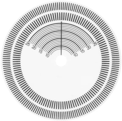 Dailygoods- Fonograafnaaldafstandsmeter Duurzaam - Stroboscoop - Snelheidsdetectie - Vinylplaten - Nauwkeurige kalibratie - Lichtgewicht ontwerp - Stroboscoopschijf