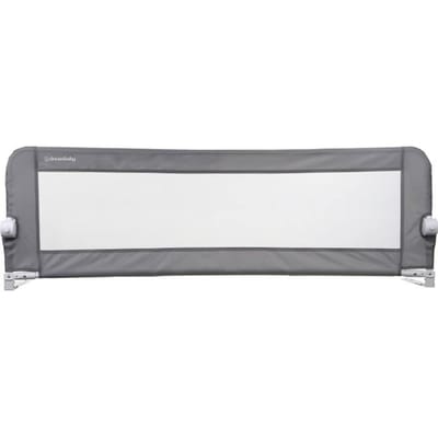 Barriere de lit Dreambaby Nicole - lits encastrés et aux lits plats- Mesurant 150 cm de large et 50 cm de haut - Gris
