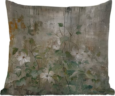 Tuinkussen - Bloemen - Bladeren - Abstract - Modern - 40x40 cm - Weerbestendig