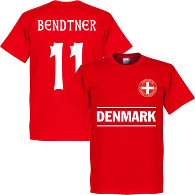 Denemarken Bendtner 11 Team T-Shirt - L