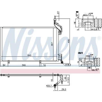 Condensator, airconditioning NISSENS 940410
