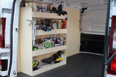Stellingkast voor Bestelwagen Renault Trafic L2 2015+ - Modulaire Rekkensysteem voor Maximale Opbergruimte