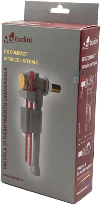 Universeel Vulventiel - Vlotterklep Toilet - Waterniveau Regeling - Stille Werking Compact - 3/4 inch - Roestvrij staal