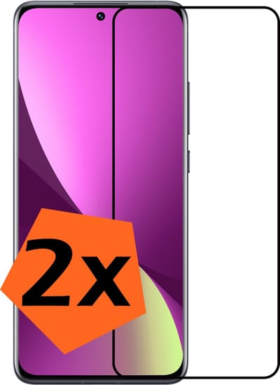 Screenprotector - 2 Stuks - Geschikt voor Xiaomi 12X - Full Cover - Gehard Glas - Beschermglas - Tempered Glass - Screen Protector