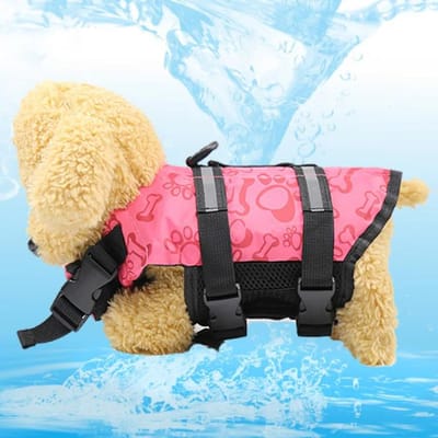 Gilet de sauvetage pour chien Gilet Sécurité Maillot de bain Préservateur Avec Bandes Réfléchissantes/Ceinture Réglable Pour Chien (as the picture,XS for1.5-3kg)