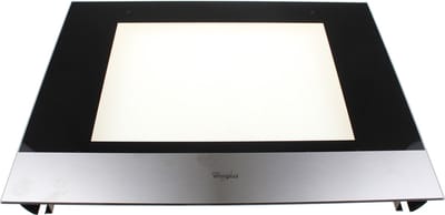 Whirlpool 3214297 ovendeurglas met steunen