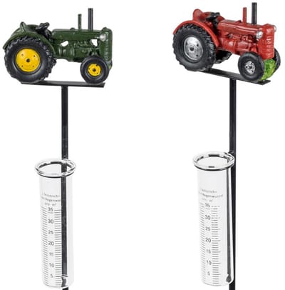 Regenmeter tuinsteker trekker - 90 cm - metaal 1 willekeurige