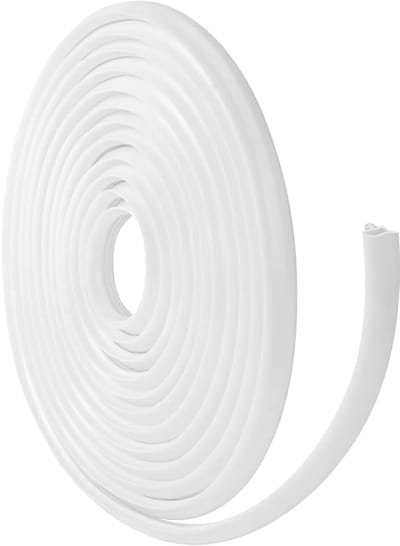 Candala Deurafdichting, deurkozijnafdichting voor geluidsisolatie, geluidsisolatie, deurrubber, kamerdeurafdichting, wit houten frame, tochtstopper, voor vochtbescherming, geluidsisolatie en