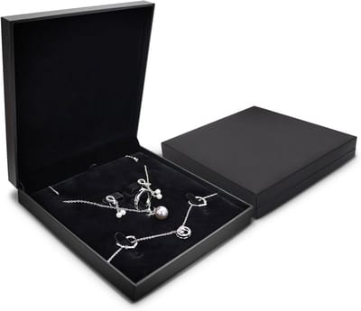 Reisjuwelendoos Organizer voor Sieraden - Compacte Display Case voor Ringen, Kettingen en Oorbellen (Zwart)