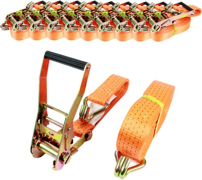 10x spanbanden met ratel spanband 2-delig 10m 5t 5tot 5000kg TÜV/GS