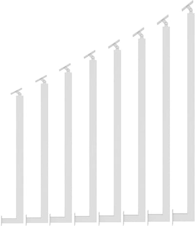 Trapleuning metaal - Veiligheidsbeugel huis - Valpreventie trappen - Verstelbare hoek - 105 cm - Zwart