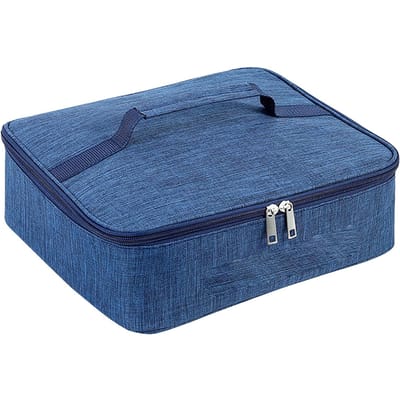 Geïsoleerde Lunchtas voor Mannen Vrouwen Oxford Stof Aluminiumfolie Draagbaar Klein Lunchbox Container Tas gray