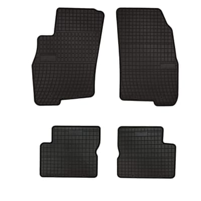 Wielganizator SolidPRO Serie - Rubberen Auto Mat - Alfa Romeo Mito - Zwart - Op Maat Gemaakt