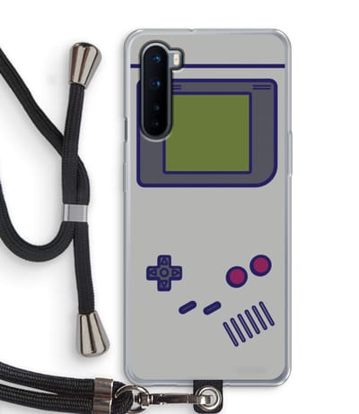 Case Company® - Hoesje met koord geschikt voor OnePlus Nord hoesje met Koord - Game On - Telefoonhoesje met Zwart Koord - Bescherming aan alle Kanten en Over de Schermrand