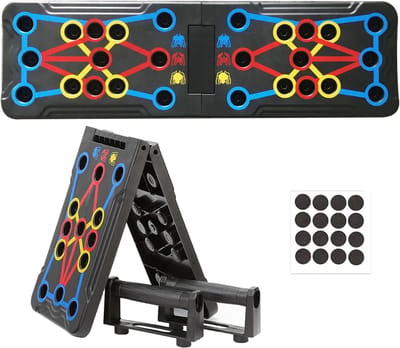 KIRA® Push up Bord - 14-in-1 - Pull Up Bar - Opdruksteunen - Zwart - 35cm x 21cm x 6cm
