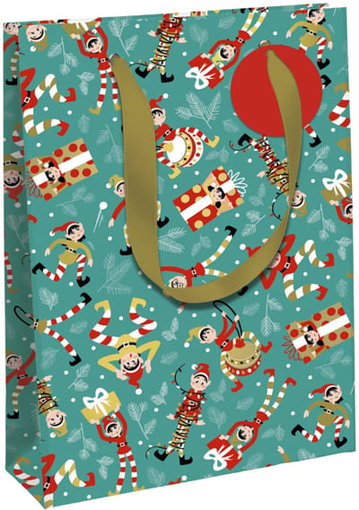 Clairefontaine Kerstcadeauzakje 'Elfjes', middelmaat