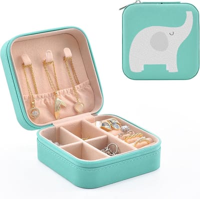 Sieradenkoffer Reiskoffer Sieraden Organizer Draagbaar Sieradenetui Compact en Elegante Sieradenbox voor Vrouwen en Meisjes