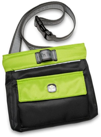 EQdog Click 'n Treat beloningstasje - hondentasje - voertasje voor hondentraining - kleur lime