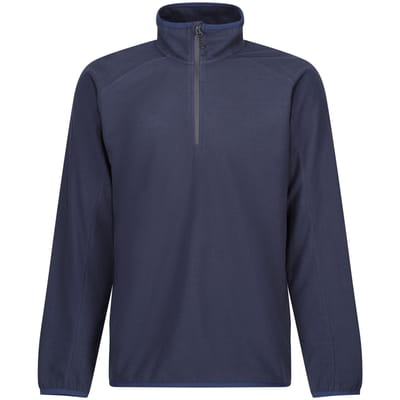 Regatta Heren Navigate Half Zip Fleece (Marine/Seal Grijs)