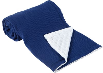 Babydeken - Puur katoenen babydeken - Pasgeboren - Zachte kinderkruipdeken - Peuter katoenen gaas slaapdeken - Unisex - 120 x 100 cm - Stijl F