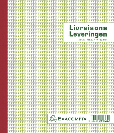 Exacompta 5x Leveringen 21x18cm 50 blad doorschrijfpapier triple Tweetalig - - 53161X