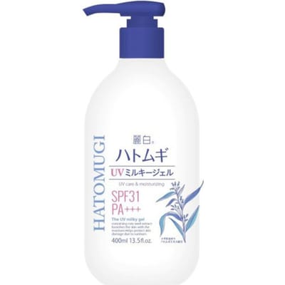 KUMANO COSME - Reihaku Hatomugi UV Care & Moisturizing The UV Milky Gel SPF31 PA+++ - 400ml