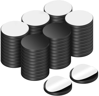 Set van 80 ronde zelfklevende magneten, diameter 20 mm, zachte magneten voor magnetische borden, koelkast en knutselen