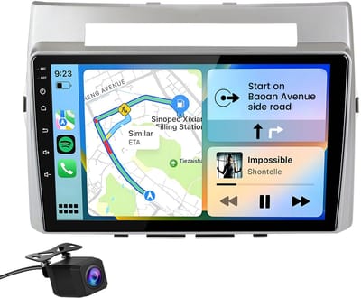 Hexinex Octa-Core autoradio Geschikt voor Toyota Verso 2004-2019 - Draadloos CarPlay, Android Auto, Android 15, multimediaspeler, 4GB+64GB, +Achteruitrijcamera