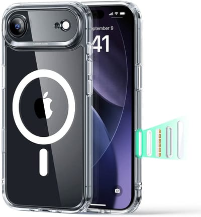 ESR Hoesje Geschikt voor iPhone Air - Classic Hybrid HaloLock - Compatibel met MagSafe / Qi2 - Back Cover met Magneet - Camera Control - Transparant