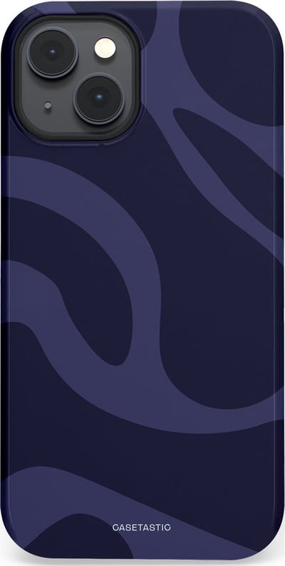Casetastic Hoesje Geschikt voor Apple iPhone 14 Plus Magsafe - Stijlvolle Beschermende Duo-layer Case - Diepzee Marine Golven
