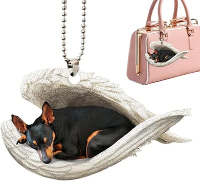 Acryl Auto Decoratie - Hanger Binnenspiegel - Auto Interieur - 2D Dieren Thema - 8 cm - Hond