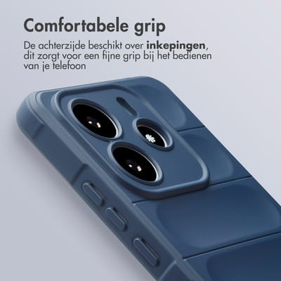 imoshion Hoesje - Geschikt voor Xiaomi Redmi Note 14 5G - EasyGrip Backcover - Donkerblauw