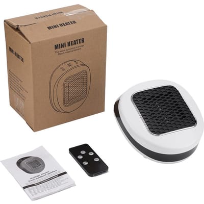 600W Mini Draagbare Verwarming Voor Camper Huis Kleine Badkamer Wandmontage PTC Keramische Elektrische Verwarming Met Afstandsbediening US