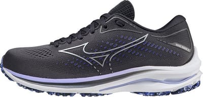 Mizuno Wave Rider 25 Dames - Sportschoenen - grijs/paars - maat 36
