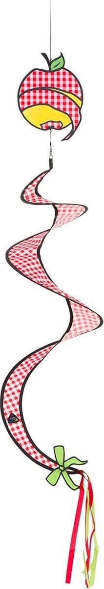 Invento Windgong Appel 20 X 90 Cm Polyester Rood/wit